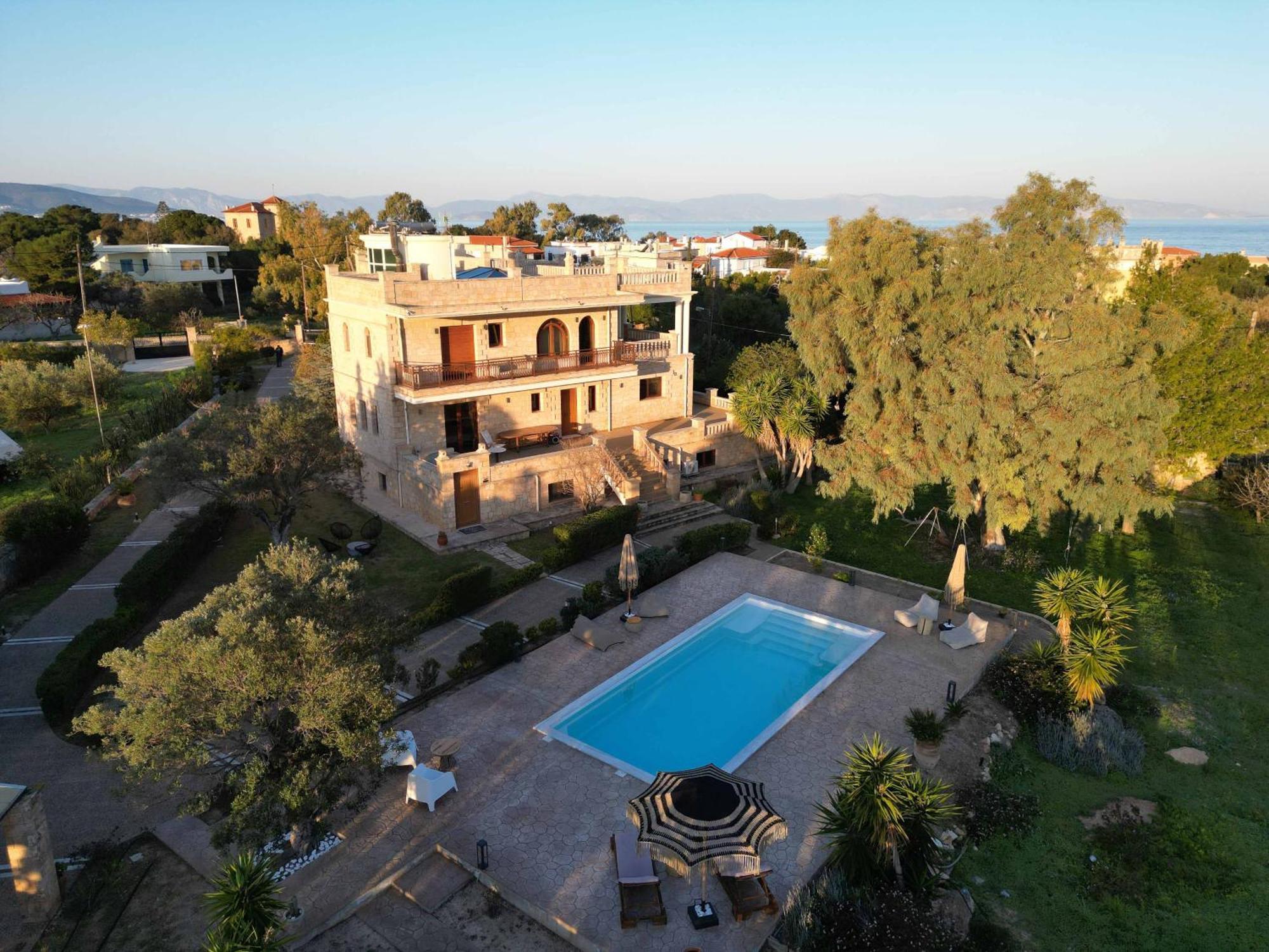 Seaside "Stone & Light Villa Ii" Close To Aegina City Khloi Exterior photo